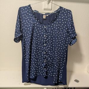 Anthropologie Bird Print Shirt